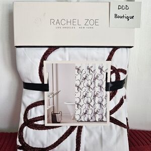 Rachel Zoe Ribbon Design Shower Curtain